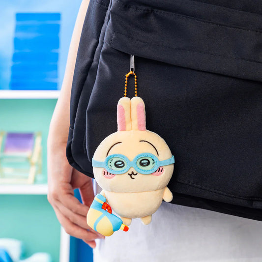 CHIIKAWA | Usagi Mascot Holder Plush Keychain Bag Charm 135×105×55mm (Goggle Summer)