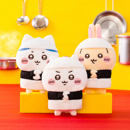 CHIIKAWA | Hachiware Mascot Keychain Bag Charm 130x80x50mm (Ramen Buta Staff)