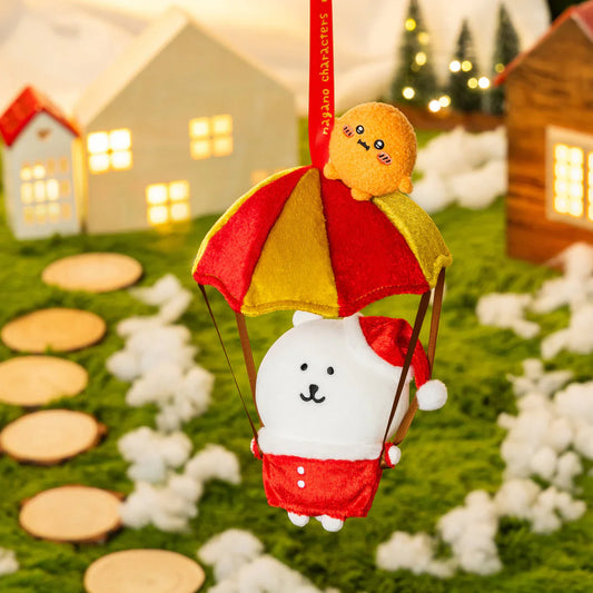 Nagano Characters | Hangable Parachute Christmas Bear Puppet 230×160×130mm