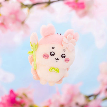 CHIIKAWA | Furuhonya Kani-chan Mascot Holder Plush Keychain 120×90×55mm (Sakura Fairy)