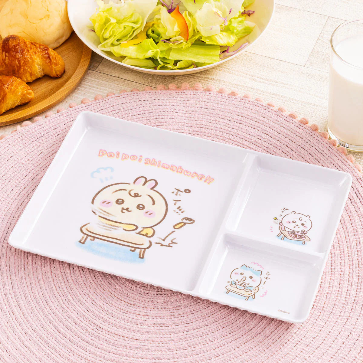 CHIIKAWA | Chiikawa Baby Melamine Plate with Dividers 175 x 250mm (poi poi shimakure!!)