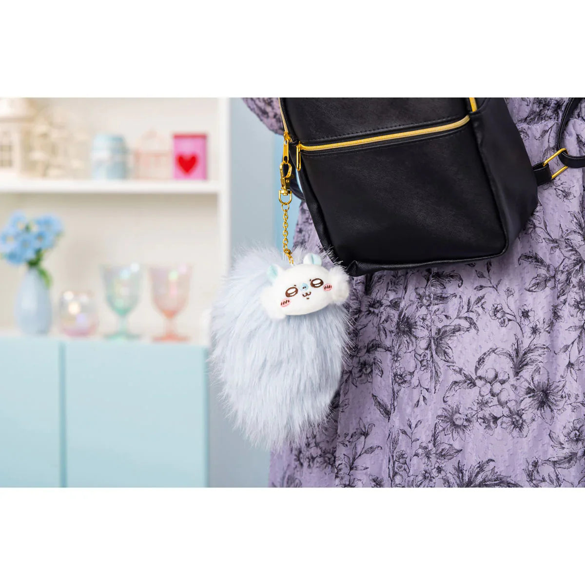 Chiikawa | Plush Keychain Tail Purarin H170×W110×D110Mm Momonga 莫莫咖/飞鼠