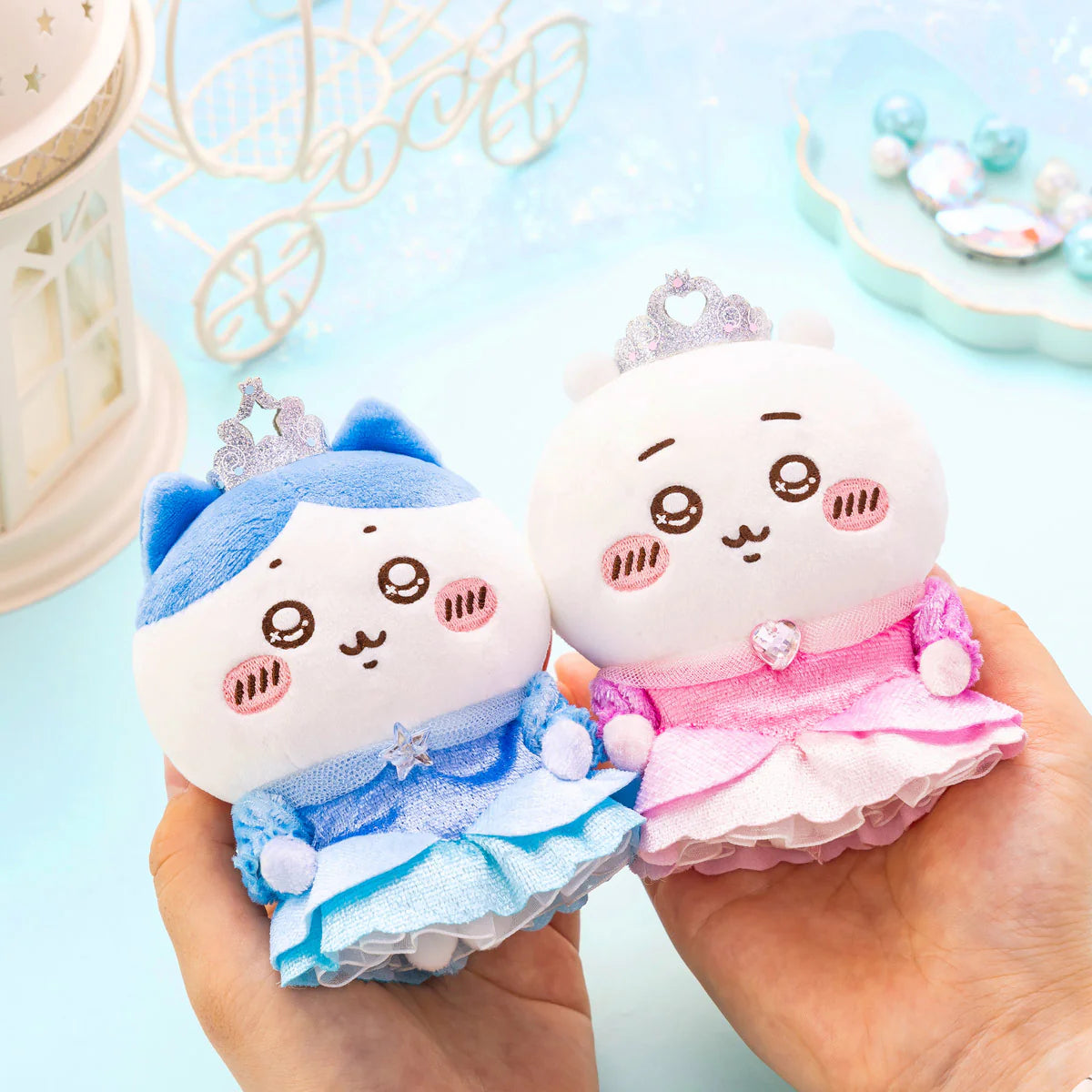CHIIKAWA | Chiikawa Mascot Holder Plush Keychain 115×90×55mm (Pu-Wappa Puffy Prince)