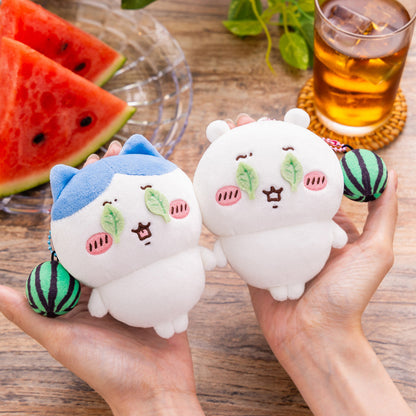 CHIIKAWA | Chiikawa Watermelon Series Mascot Holder Plush Keychain Bag Charm 105×85×50mm(Is this a watermelon smash?)