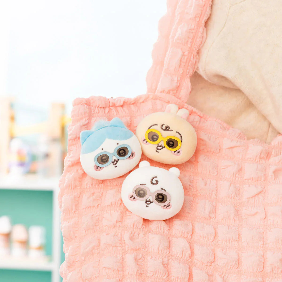 Chiikawa | Usagi & Chiikawa & Hachiware Plush Face Badge Set 60×70×35mm (Chiikawa Baby)