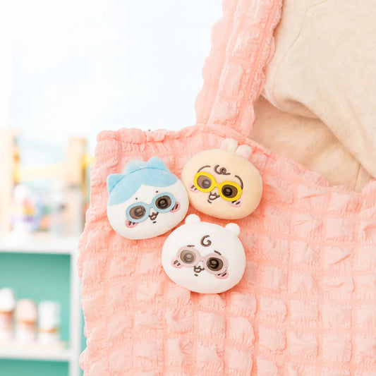 Chiikawa | Usagi & Chiikawa & Hachiware Plush Face Badge Set 60×70×35mm (Chiikawa Baby)