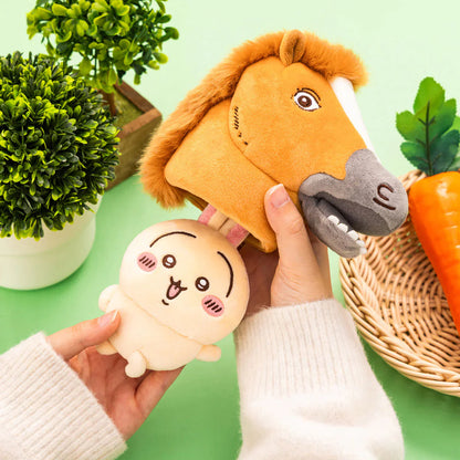 CHIIKAWA | Usagi Plush Keychain Bag Charm Mascot Holder 140×150×65mm(Wearing a Horse)