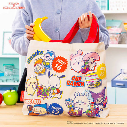 Chiikawa x Sanrio | Shopping Tote Bag 350x470x100mm (Supermarket)