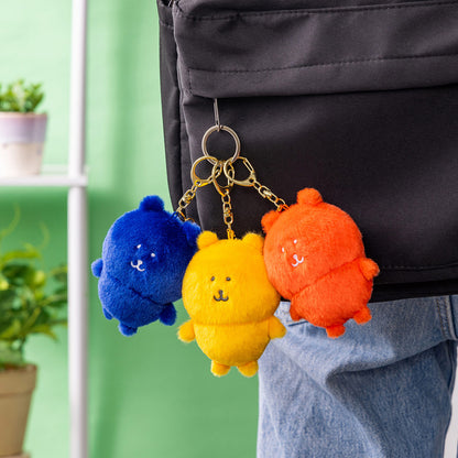 Nagano Characters | Red Nagano Bear Mascot Holer Plush Keychain Bag Charm 105 x 75 x 50mm (Colorful)
