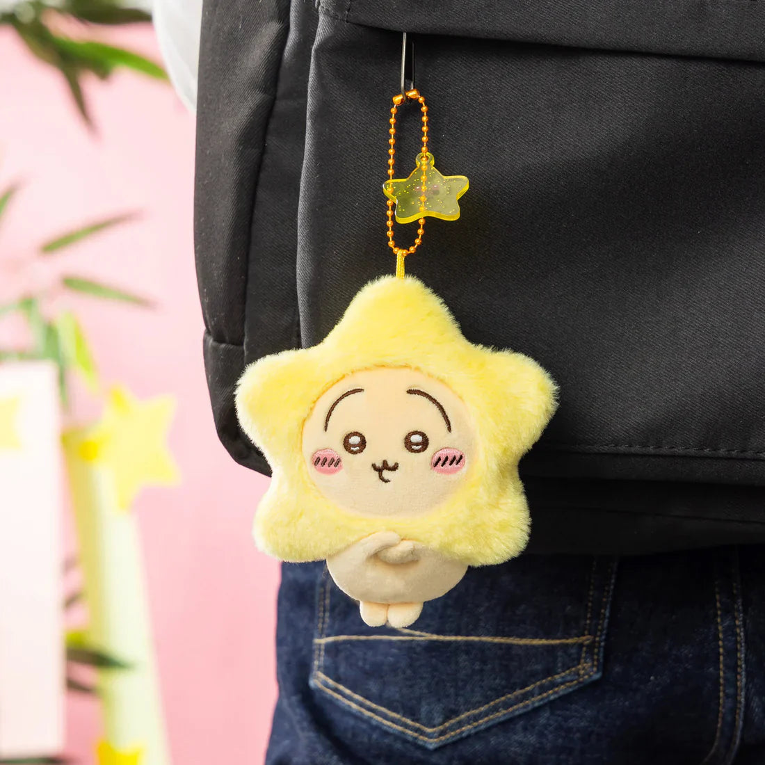 CHIIKAWA | Usagi Mascot Holder Plush Keychain Bag Charm 120×110×50mm (Make A Wish To Star)