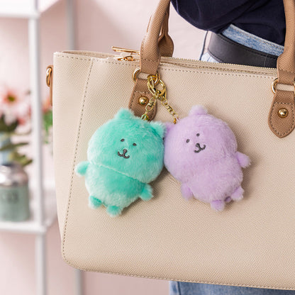 Nagano Characters | Mint Green Nagano Bear Mascot Holer Plush Keychain Bag Charm 105 x 75 x 50mm (Colorful)