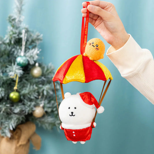 Nagano Characters | Hangable Parachute Christmas Bear Puppet 230×160×130mm