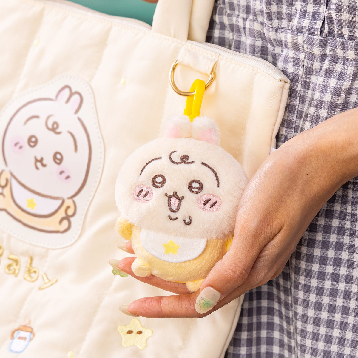 CHIIKAWA | Usagi Mascot Holder Plush Keychain Bag Charm 100×90×50mm (Chiikawa Baby)