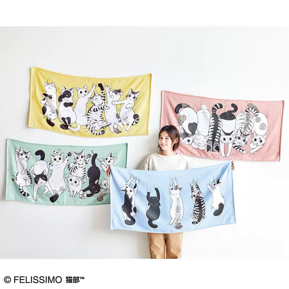 Felissiomo100% Cotton Bathing Towel 120*60Cm