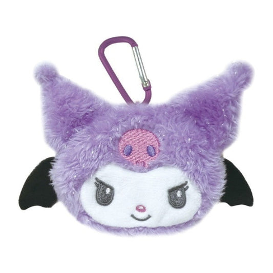 SANRIO | Kuromi Purple Mini Pouch with Carabiner H70×W148×D35mm (Angel and Devil Serie)