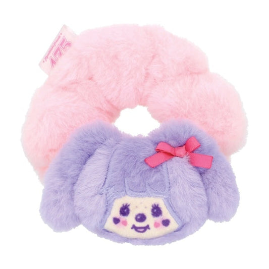 Shinako 475 x Monchhichi | Plush Scrunchie (Purple Harajuku Style)
