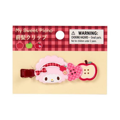 SANRIO | My Sweet Piano Hair Clip 70×12×270mm (Autumn Apple Gingham Red)