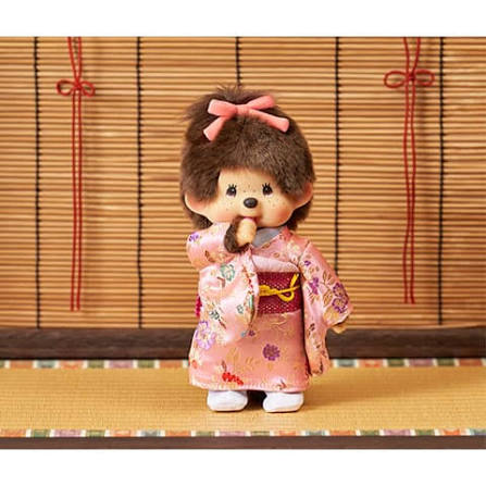Monchhichi | Pink Kimono Girl Standard Doll Plush Toy 180x270x140mm