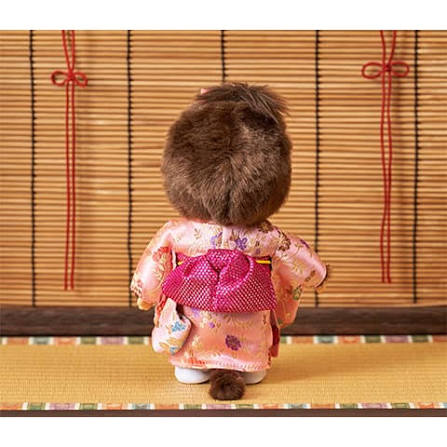 Monchhichi | Pink Kimono Girl Standard Doll Plush Toy 180x270x140mm