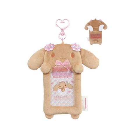 SANRIO | Cinnamo Angels Fluffy Pass Case 170x150x30mm (Mocha)