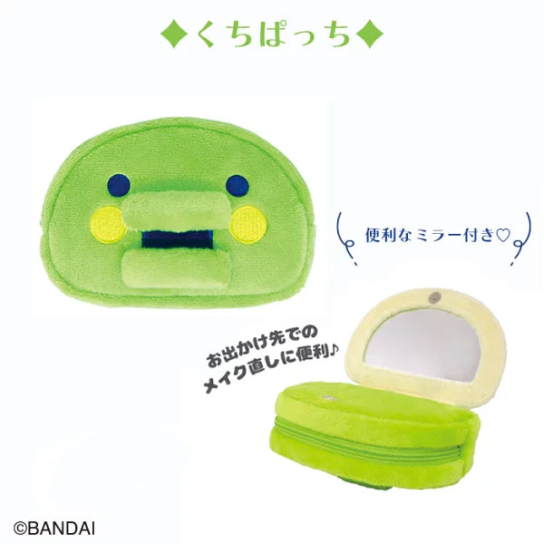 Tamagotchi | Face-Shaped Mirror Pouch Kuchipatchi W85×H108×D22Mm