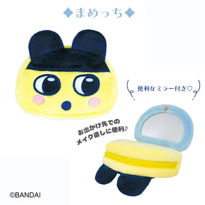 Tamagotchi | Face-Shaped Mirror Pouch Mametchi W85×H108×D22Mm