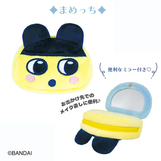 Tamagotchi | Face-Shaped Mirror Pouch Mametchi W85×H108×D22Mm