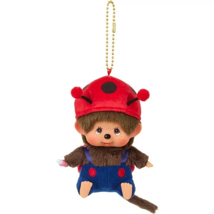 Monchhichi | Mascot Holder Plush Keychain Bag Charm SS H11×W8×D6cm (Ladybug)