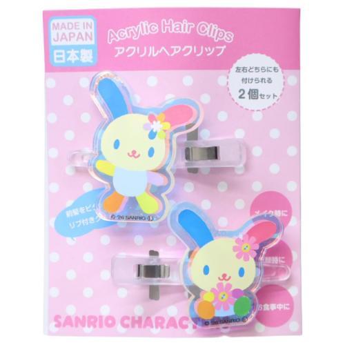 SANRIO | Usahana Aurora Acrylic Hair Clip Set 40×40mm