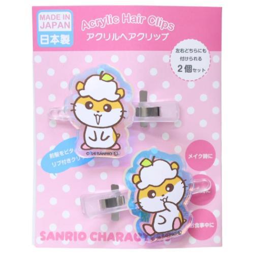 SANRIO | Coro Coro Kuririn Acrylic Hair Clip Set 40x40mm
