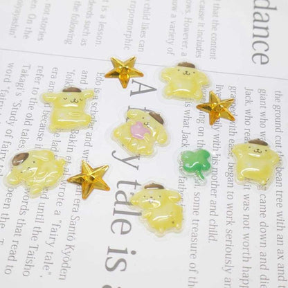SANRIO | Pompompurin Petit Parts Flake Stickers 75x130mm