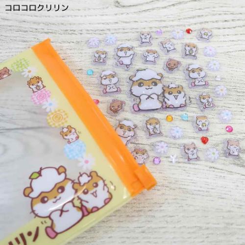SANRIO | Corocorokuririn Deco Petit Sticker with Clear Case Ball Chain 105×110×10mm (3D)