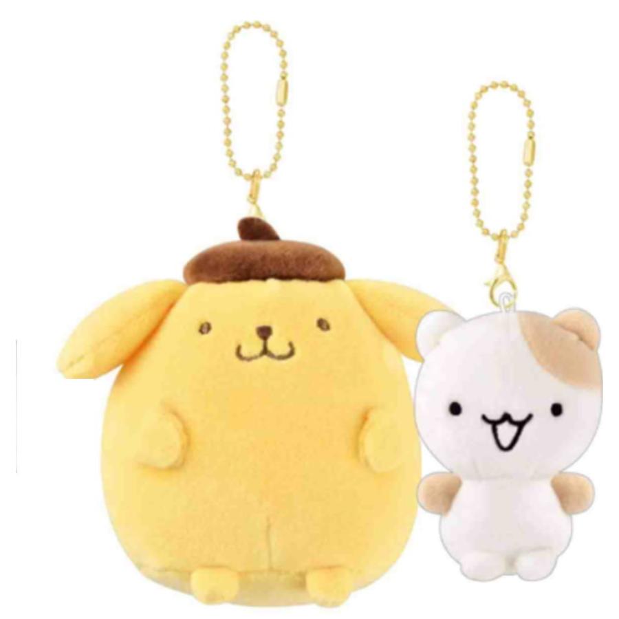 SANRIO | Friends Series Nico Nui Keychain Plush Mascot H160×W155×D65mm (Pompompurin & Muffin)