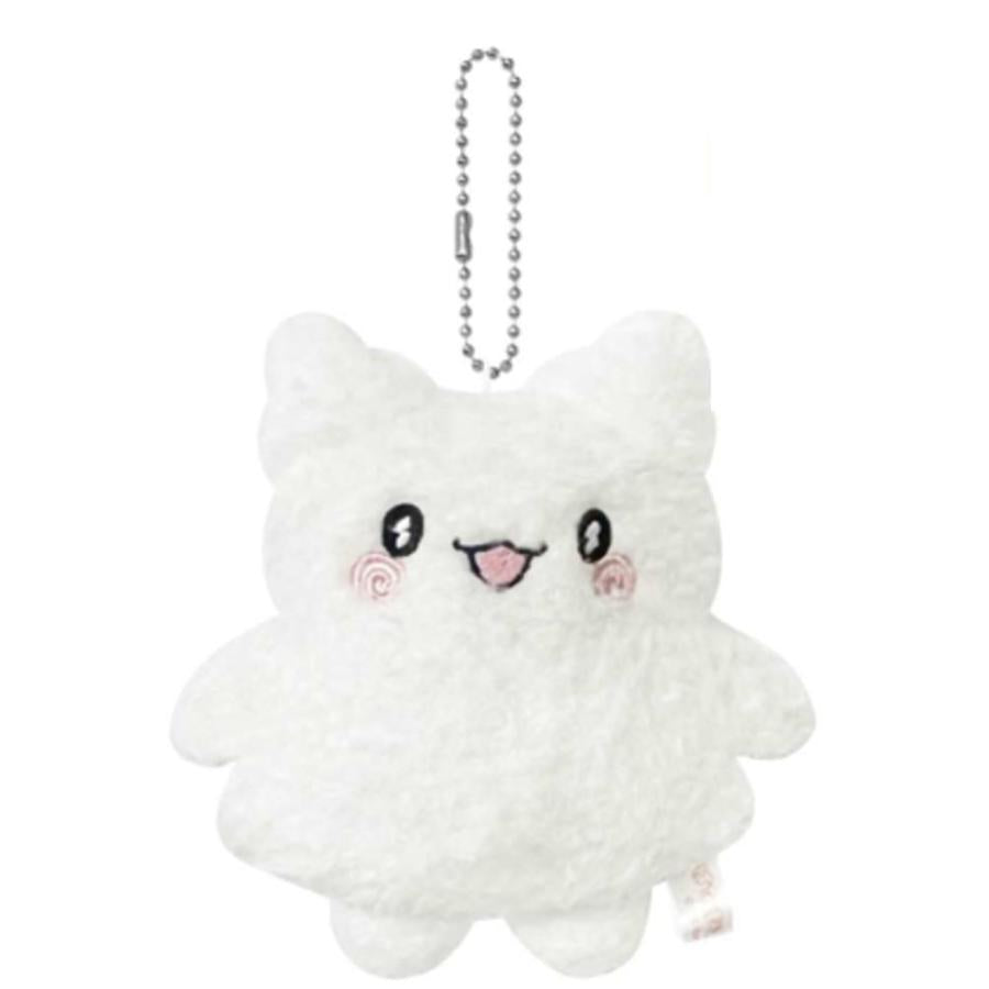 SANRIO | Hanamaru Ghost Mascot Holder Plush Keychain Bag Charm 11cm×10.2cm×4.7cm (Softly Glowing Series)
