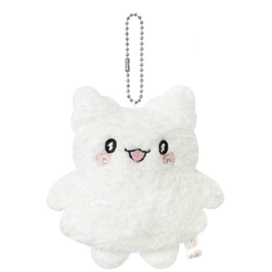 SANRIO | Hanamaru Ghost Mascot Holder Plush Keychain Bag Charm 11cm×10.2cm×4.7cm (Softly Glowing Series)