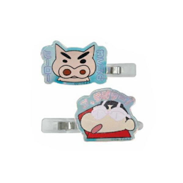 【Made in Japan】Crayon Shin-chan | Aurora Acrylic Hair Clip Set Crayon Shin-chan & Buriburizaemon