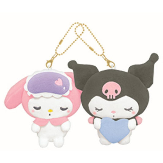 SANRIO x Crux | Kuromi & My Melody Magnetic Plush Keychain Bag Charm Mascot 160×160×70mm (Munyatto)