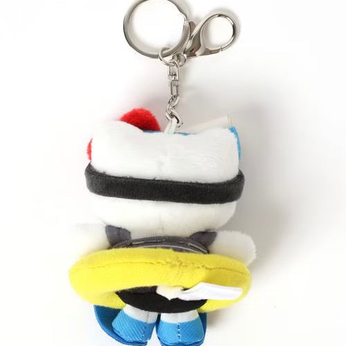 Me% x Hello Kitty | Mini Mascot Holder Plush Keychain 13cm 4th Ver. (Snorkel)