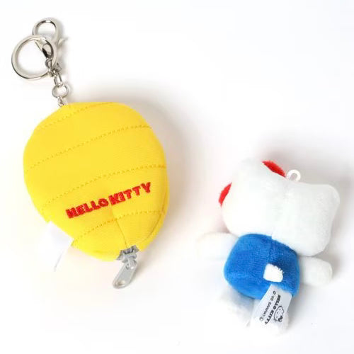 Me% x Hello Kitty | Mini Mascot Holder Plush Keychain 13cm 4th Ver. (Camping)