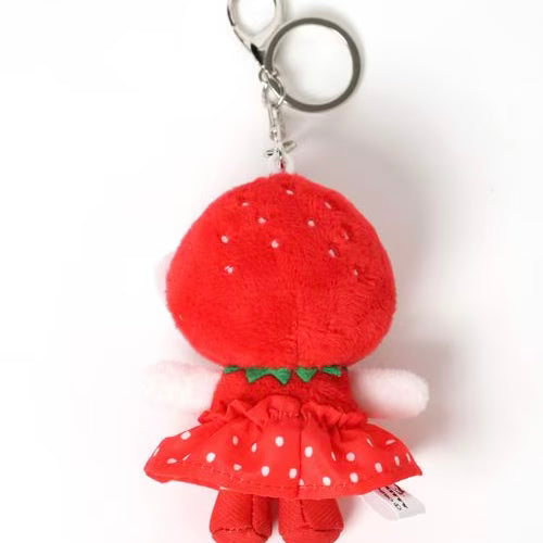 【Limit 1 /Customer】Me% x Hello Kitty | Mini Mascot Holder Plush Keychain 13cm 4th Ver. (Strawberry)