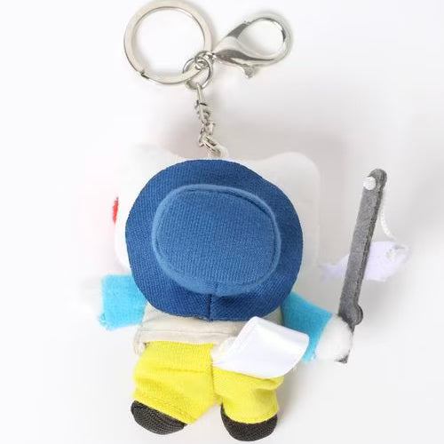 Me% x Hello Kitty | Mini Mascot Holder Plush Keychain 13cm 4th Ver. (Fishing)