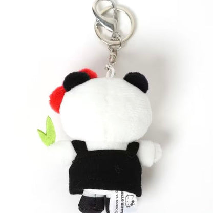Me% x Hello Kitty | Mini Mascot Holder Plush Keychain 13cm 4th Ver. (Panda)