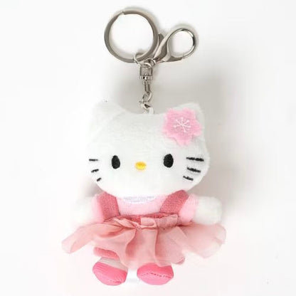 Me% x Hello Kitty | Mini Mascot Holder Plush Keychain 13cm 4th Ver. (Cherry Blossoms)