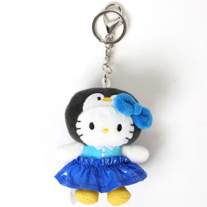 Me% x Hello Kitty | Mini Mascot Holder Plush Keychain 13cm 4th Ver. (Penguin)