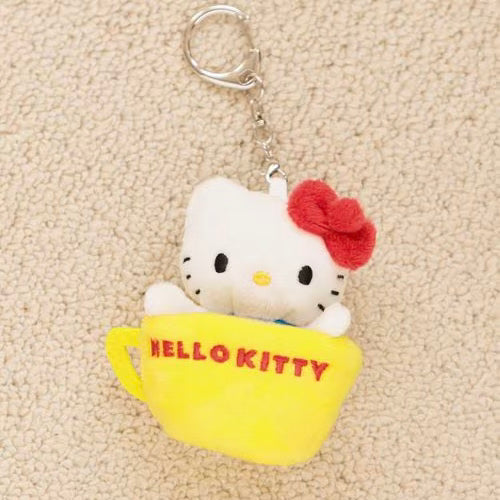 and St Me% x Sanrio Hello Kitty | Mini Mascot Holder Plush Keychain 13cm 7th Ver. (Mug)