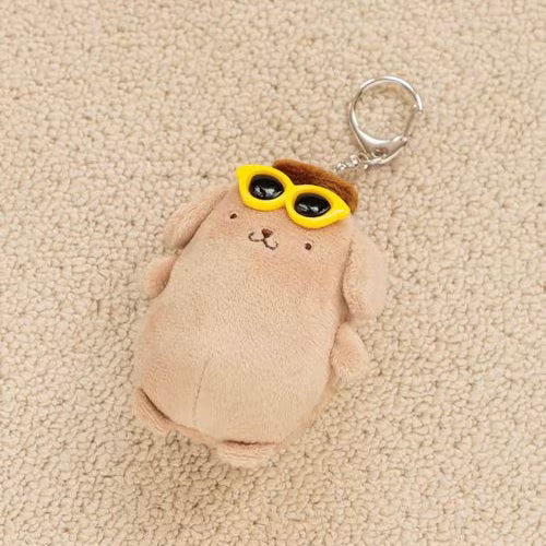 SANRIO x LOWRYS FARM | Pompompurin Plush Keychain Bag Charm 180x105x80mm (Sunburn)