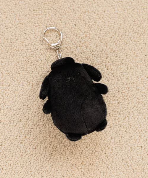 and St Me% x Sanrio Pompompurin | Mini Mascot Holder Plush Keychain 13cm 8th Ver. (Black)