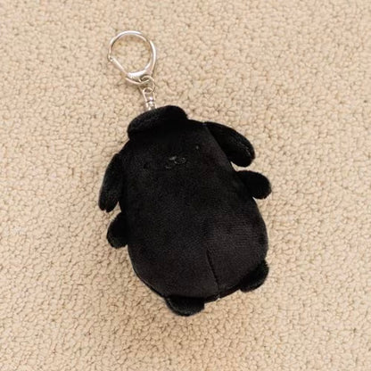 SANRIO x LOWRYS FARM | Pompompurin Plush Keychain Bag Charm 180x105x80mm (Black)