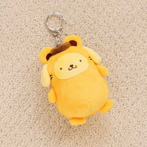 SANRIO x LOWRYS FARM | Pompompurin Plush Keychain Bag Charm 180x105x80mm (Scone)