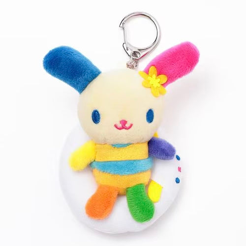 and St Me% x Sanrio Usahana | Mini Mascot Holder Plush Keychain 13cm 8th Ver. (Swimming Ring)